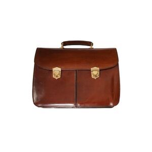 Tardini Double-Gusset Shell Cordovan Business Briefcase